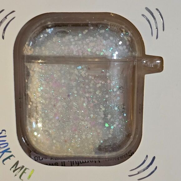 Merkury Floating Glitter Protective Case For Airpods Generation 1 & 2 OS - Picture 3 of 6